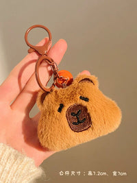 Plush Mini Doll Keychain for Bags and Backpacks, Cute Animal Toy Charm