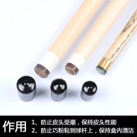 Billiard Cue Tip Protector Cap for Pool Cues, Moisture-proof, Red/Black