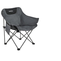 Portable Folding Moon Chair with Armrests for Outdoor Camping, Fishing, and Beach Picnics