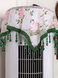 Embroidered Lace Dust Cover for Air Conditioner, Bedside Table, or Coffee Table