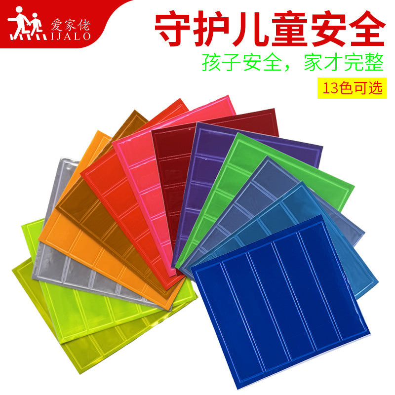 Waterproof Reflective Safety Strips for Backpacks and Bicycles, High Visibility Warning Decals