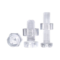 Clear PC Plastic Phillips Head Screws for Toys, Aquariums, and Cages