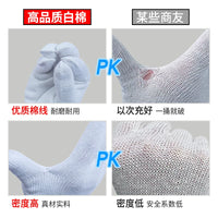 Cotton Yarn Work Gloves, Thickened Non-slip Breathable Protective Gloves for Men