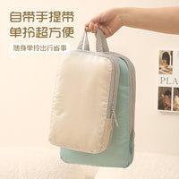 4-Piece Compressible Travel Packing Cubes Set, Water-Resistant Luggage Organizer Bags