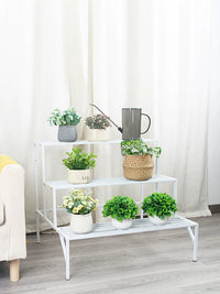 Multi-Tier Metal Plant Stand for Indoor/Outdoor Use, Rustproof Stair-Style Flower Pot Rack