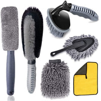 Car Detailing Brush Set - 10-Piece Automotive Cleaning Kit for Interior and Exterior