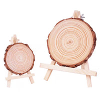 Pre-drilled Pine Wood Slices for DIY Crafts, Painting, and Decorations