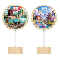 Fibonacci Spiral Tree Double-Sided Rotating Ornament, Chinese National Trend Creative Souvenir