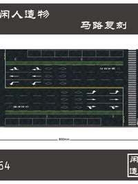 1/64 Scale Diecast Car Display Mat with Road and Parking Lot Designs