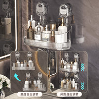 Suction Cup Storage Shelf for Kitchen & Bathroom - No-Drill Wall Mounted Organizer