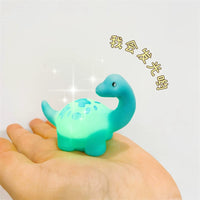 Light-Up Bath Toys for Kids, Floating Dinosaur and Vehicle Set with Induction and Fishing Net
