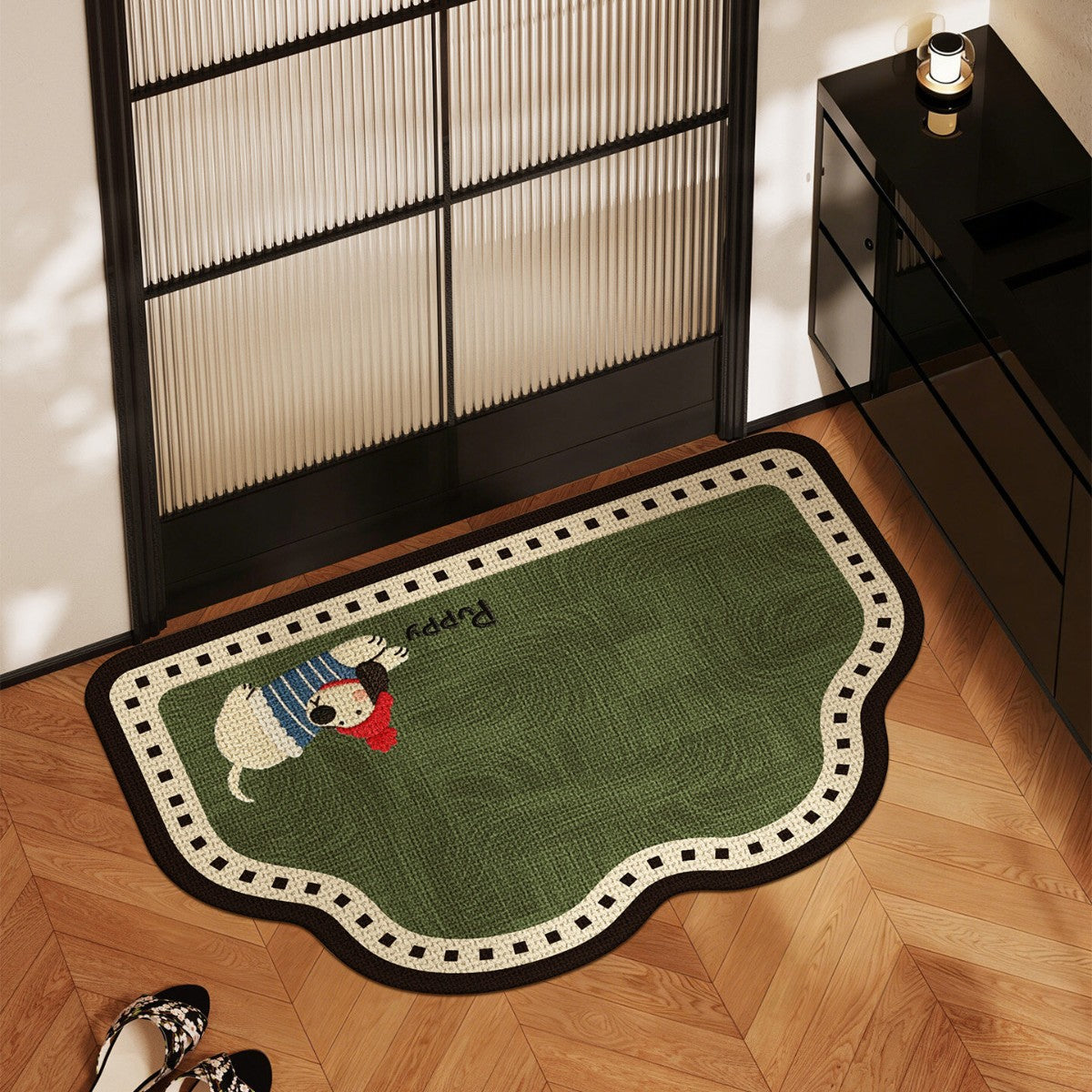 Diatomaceous Earth Bath Mat, Super Absorbent Non-Slip Quick Dry Bathroom Floor Mat, Cartoon Cloud Shape
