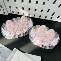 Customizable Reflective Fabric Name Tag Keychain for Fan Support