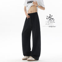 Men's Tie-Dye Ice Silk Straight Leg Casual Pants - Lightweight & Breathable