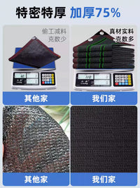Heavy-Duty Anti-Aging Sun Shade Net for Patio and Balcony, High Density UV Protection Sunscreen Mesh