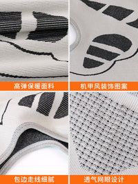 Full Face Thermal Balaclava with Ear Protection, Windproof & Cold-Resistant, Thickened Cycling Neck Gaiter with Mecha Pattern