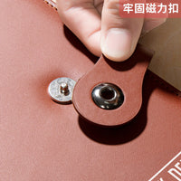 Bank Deposit Slip Holder with Magnetic Closure, Multi-functional Document Organizer for Receipts and Bills