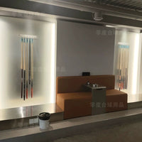 Wall-Mounted Billiard Cue Rack, Acrylic Pool Cue Holder for 6 or 8 Cues