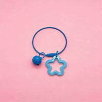Acrylic Star Bell Keychain with Steel Wire Ring for Bags