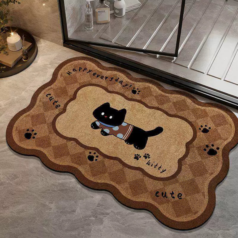 Absorbent Non-Slip Diatomaceous Earth Bath Mat for Bathroom Kitchen Entryway