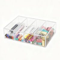 Multi-layer Desktop Stationery Storage Box with Drawers for Pens, Markers, Tapes, and Clips