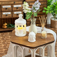 Miniature Dollhouse Scented Candle Holder Lamp and Accessories for Blythe Dolls