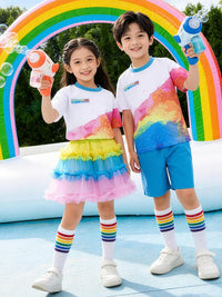 Children's Cheerleading Performance Uniform Set for School Events and Festivals