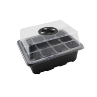 12-Cell Seedling Starter Tray Kit with Lid - Thickened, Insulated, and Breathable