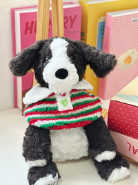 Christmas Lamb Fleece Pet Collar Scarf for Cats and Dogs - Adjustable Teddy Velvet Scarf for Photoshoots