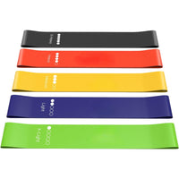 Resistance Bands Set for Men & Women, 5-Piece Exercise Bands for Home Gym & Yoga, Different Resistance Levels
