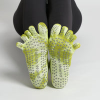 Tie-Dye Non-Slip Yoga Pilates Socks with Five Toes for Women