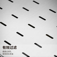 Stainless Steel Draining Rack with Filter Mesh for Rectangular Trays and Pans