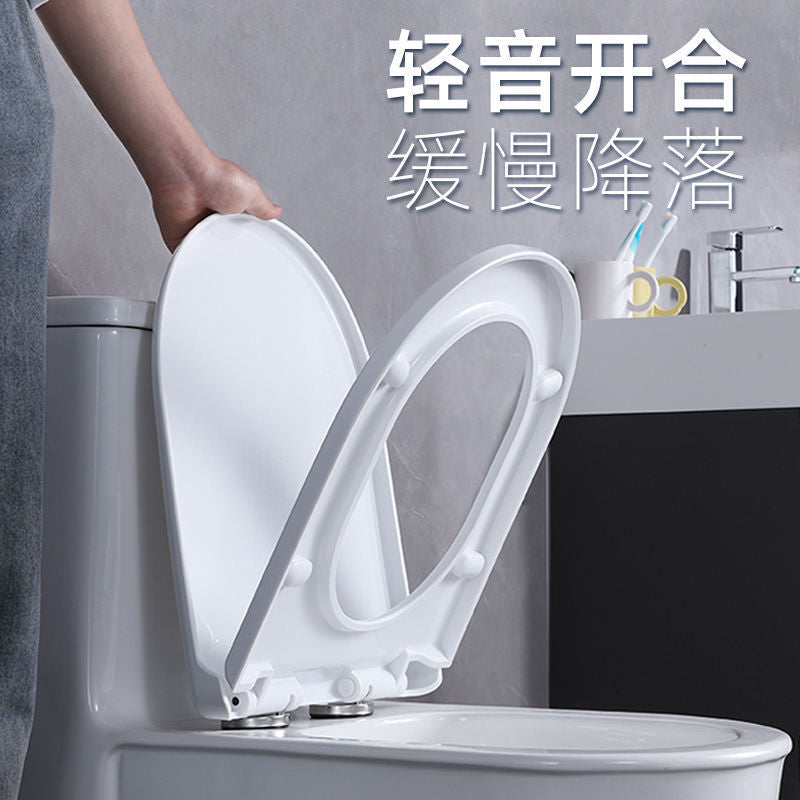 Universal Soft-Close Toilet Seat Cover, Thickened UV Type for Old-Fashioned Toilets
