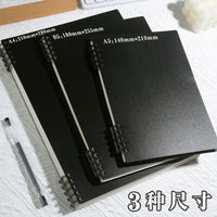 Vintage B5/A5/A4 Loose-Leaf Coil Notebook with Detachable Pages, Grid/Blank Paper for Students