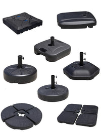 Outdoor Patio Umbrella Base Stand - Water/Sand Fillable or Weighted