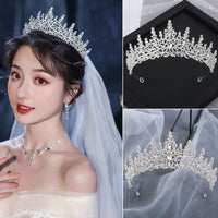 Birthday Crown Tiara for Adults, Bridal Wedding Headpiece, Princess Hair Accessory