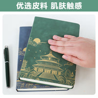 A5 Thickened Business Notebook with Customizable Logo, Vintage Style for Office and Students