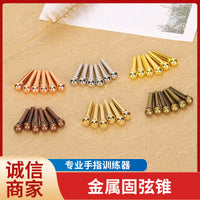 Metal Guitar Bridge Pins for Acoustic and Folk Guitars - Enhance Sustain and Tone
