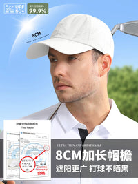 Men's Professional Sun Protection Golf Hat Breathable Quick-Dry Mesh Lightweight Casual Sports Cap