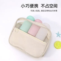 Portable Silicone Dispenser Bottle for Hand Sanitizer and Cosmetics, Travel Size Press Pump Container