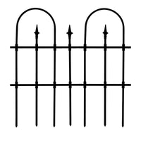 European Style Wrought Iron Garden Fence Panel for Climbing Plants, Yard Divider & Border