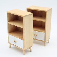 Dollhouse Miniature Wooden Display Cabinet for Living Room Dining Room Study OB11 Furniture