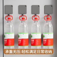 Magnetic Hooks for Refrigerator Microwave Washing Machine Side, No-Drill Strong Adhesive Hangers