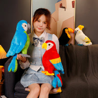 Realistic Parrot Flamingo Toucan Stuffed Animal Plush Toy