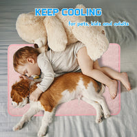 Pet Cooling Mat for Dogs and Cats, Breathable Summer Bed for Kennels