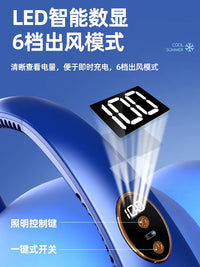 Chigo Portable Bladeless Neck Fan with Cooling Plate and LED Lights