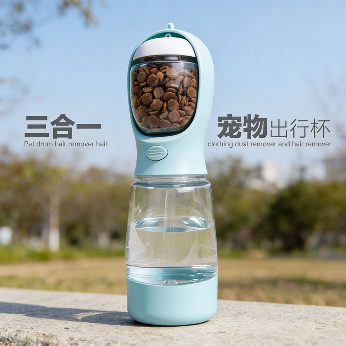 3-in-1 Portable Pet Water and Food Dispenser Bottle for Dogs