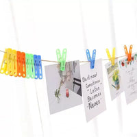 Multifunctional Windproof Laundry Clips for Clothes, Socks, and Underwear - Durable Plastic Drying Pegs