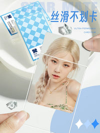 Star Card Sleeves 20mil 3-inch Kpop Photocard Protectors Clear Matte Fine Sand Texture