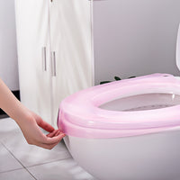 Transparent Waterproof Toilet Seat Cushion for Home Bathroom, Universal All-Season Plastic Toilet Seat Cover